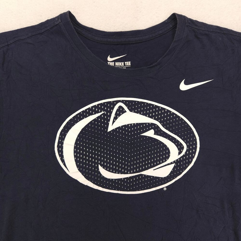 Nike Penn State Nittany Lions College Crew Neck Shirt Mens Size XL Navy Blue